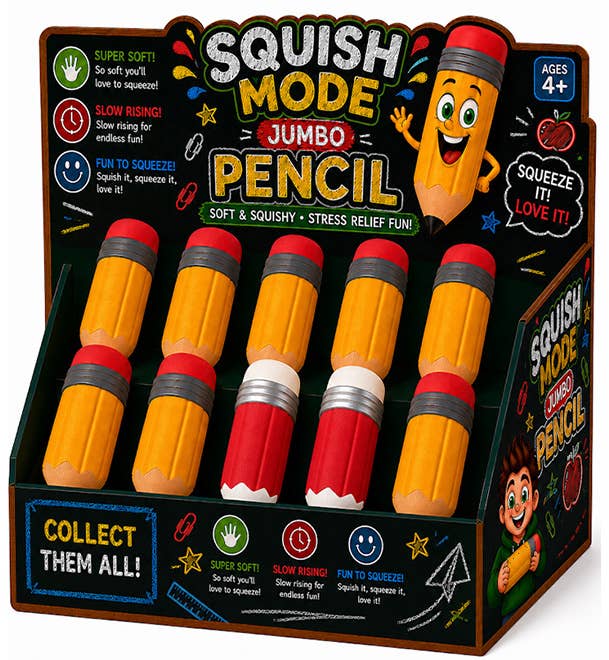 Jumbo Squishy Pencil Sensory Toy (1 pc)