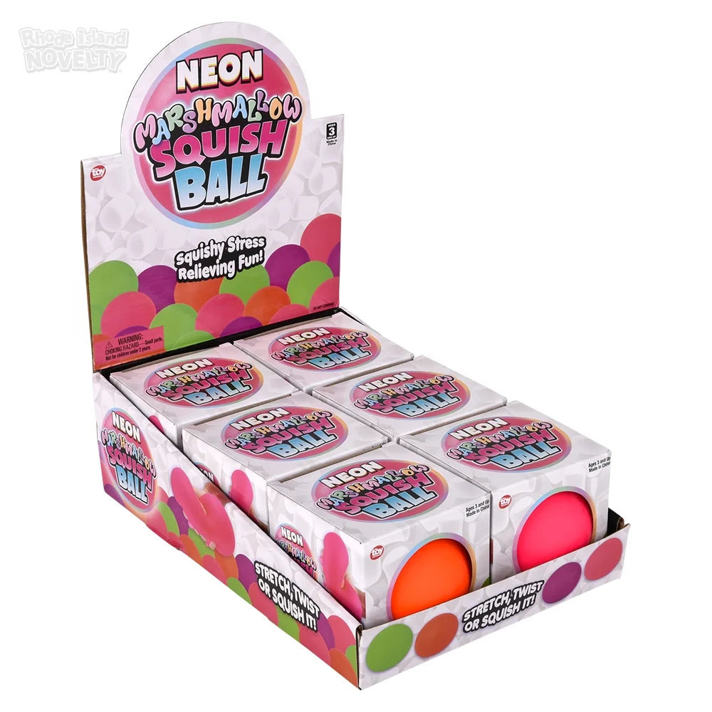 Neon Marshmallow Squish Ball