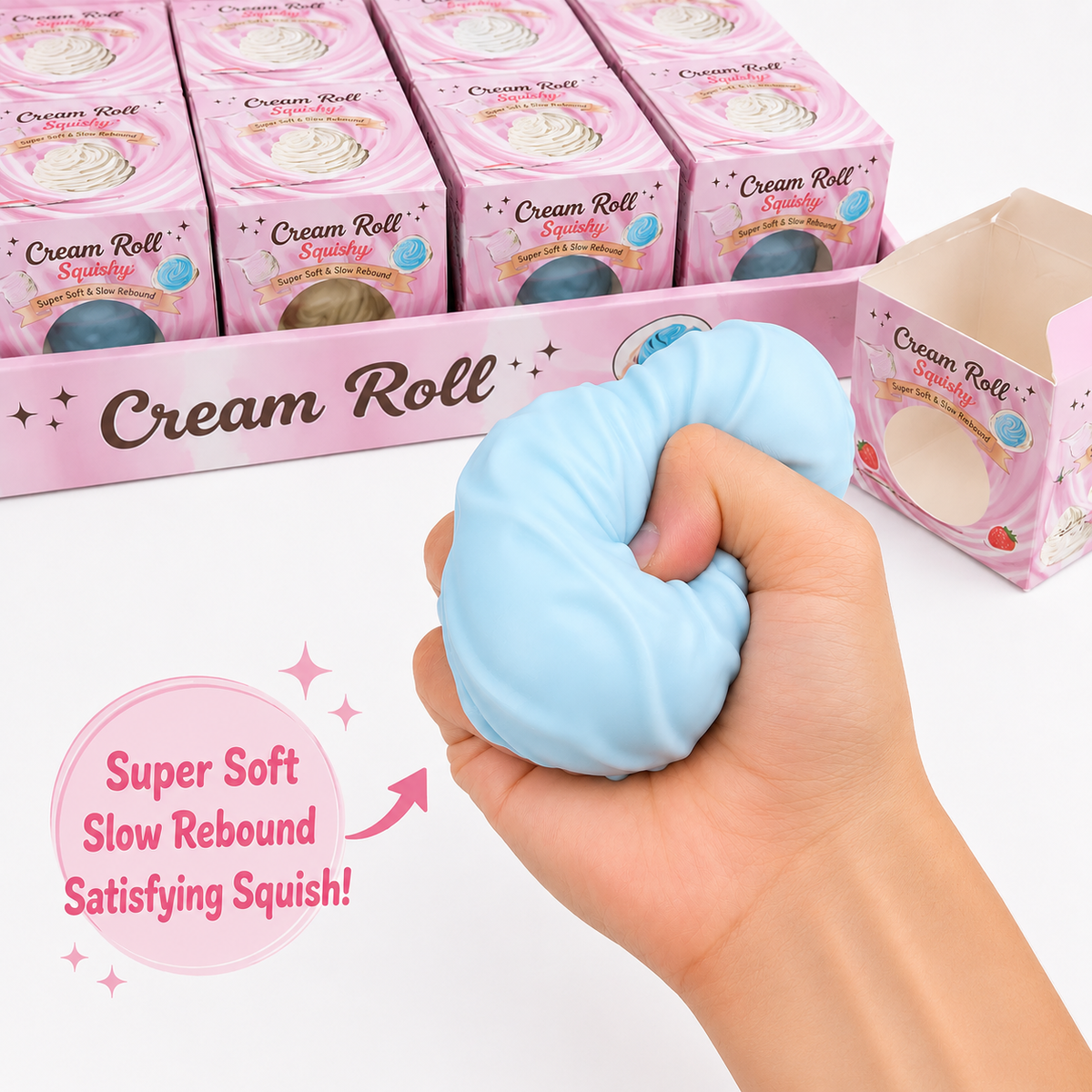 Cream Roll Vaseline Squish
