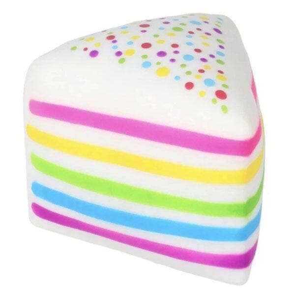 SmushMart™ Rainbow Cake Slice Squishy